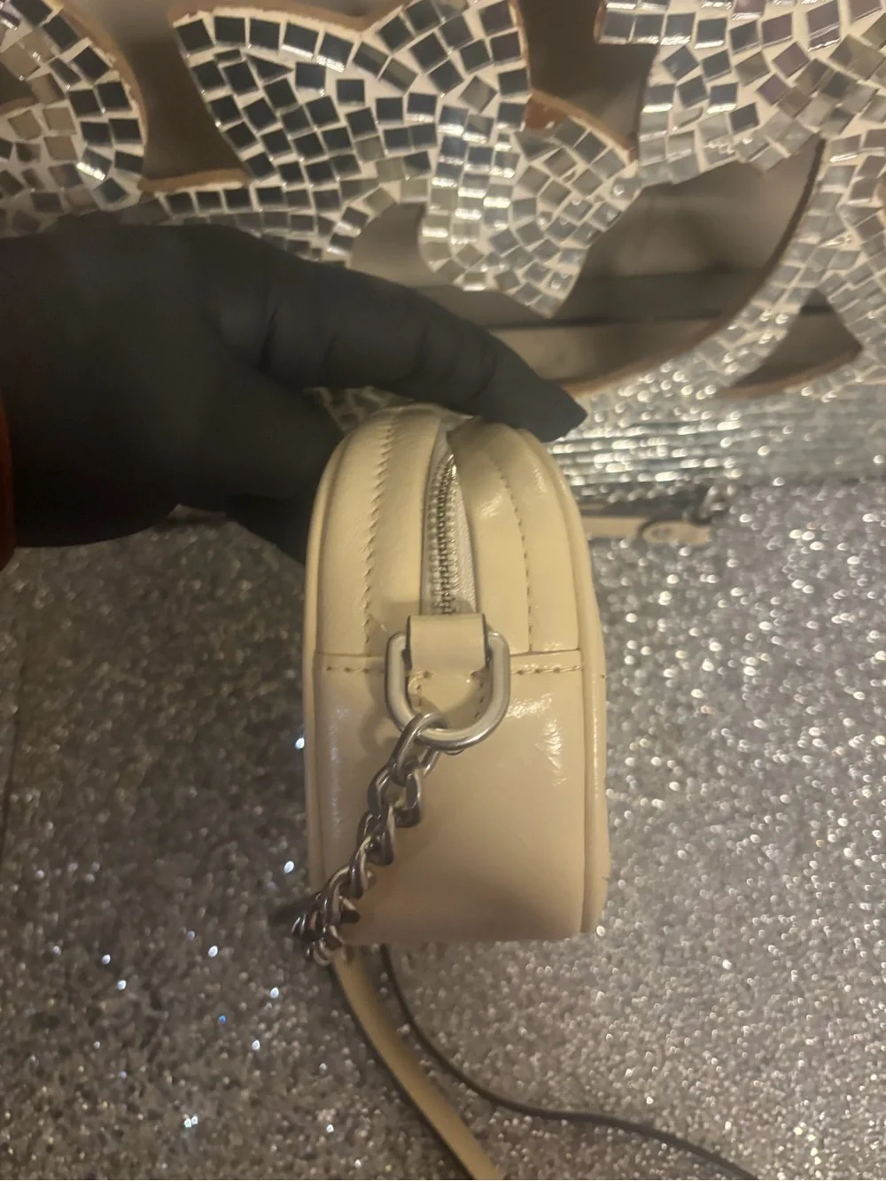 ⭐️Tory Burch Cream Kira Quilted‎ Crossbody Bag